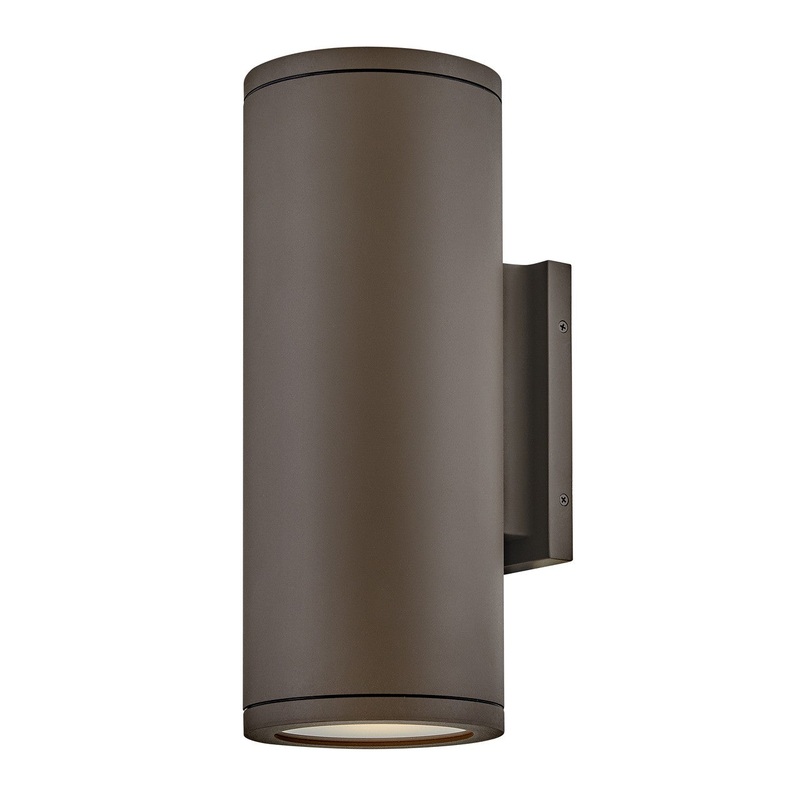 LED Wall Mount from the Silo Collection in Architectural Bronze Finish by Hinkley