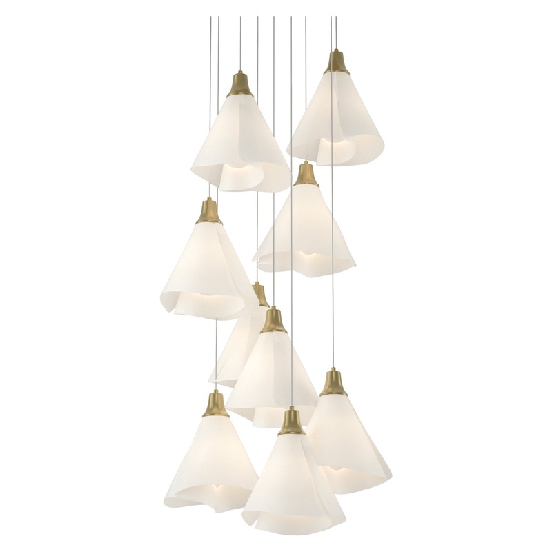 Mobius 9-Light Pendant Modern Brass