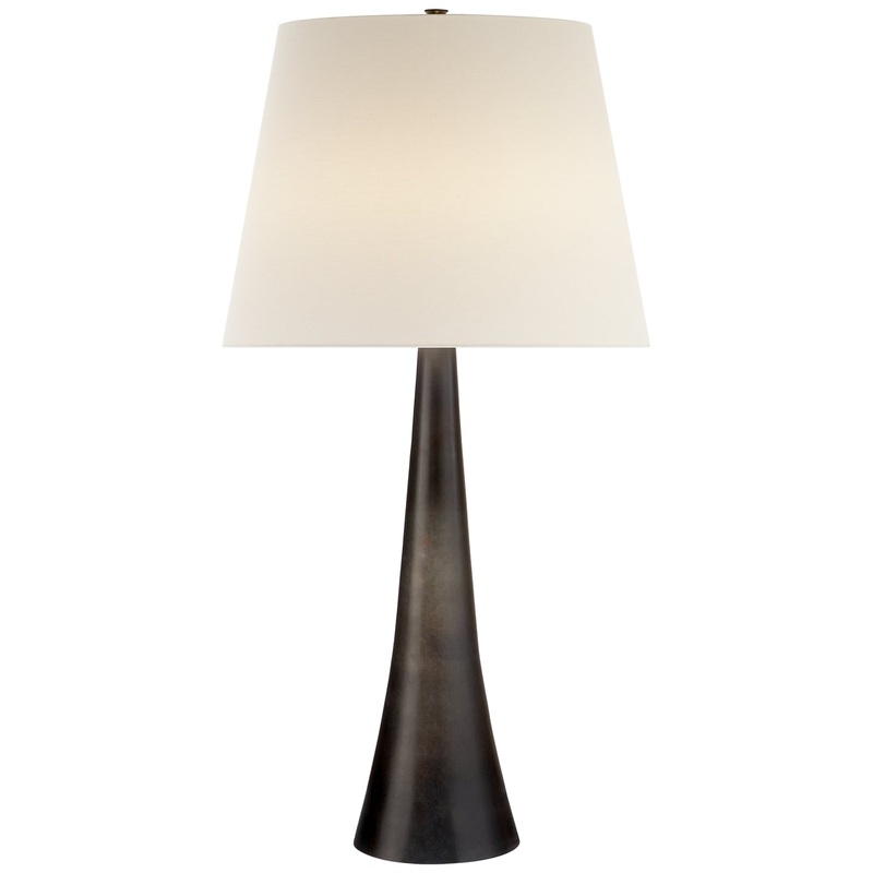 One Light Table Lamp from the Dover Collection in Aged Iron Finish by Visual Comfort Signature