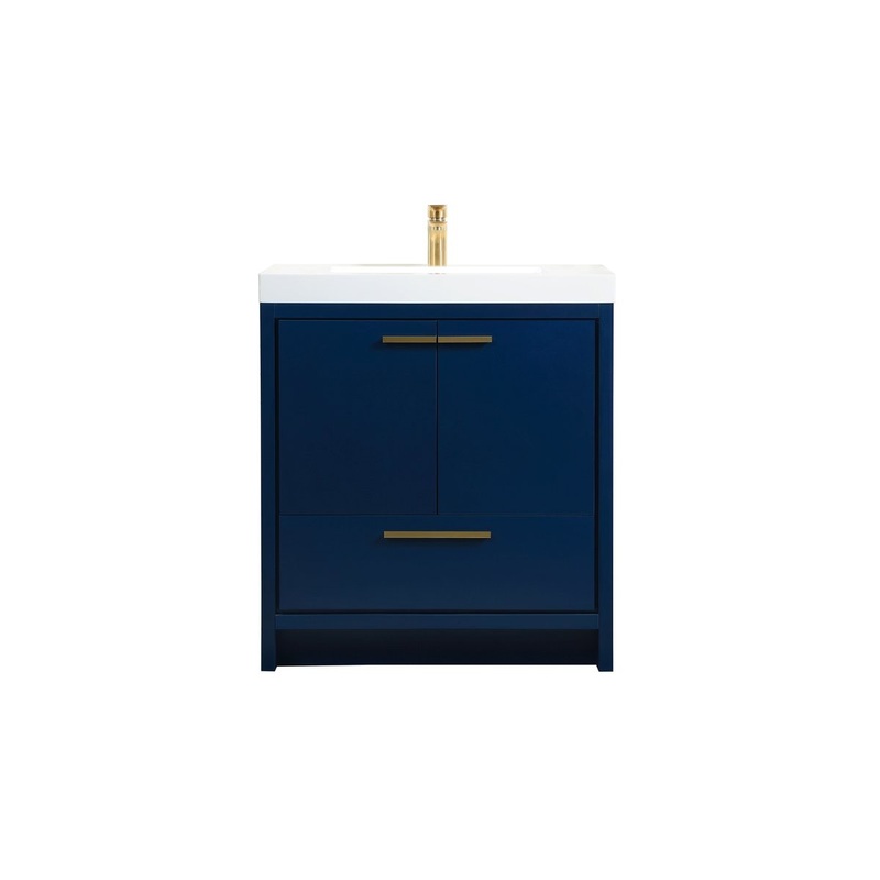 Bathroom Vanity Set from the Wyatt Collection in Blue Finish by Elegant Lighting