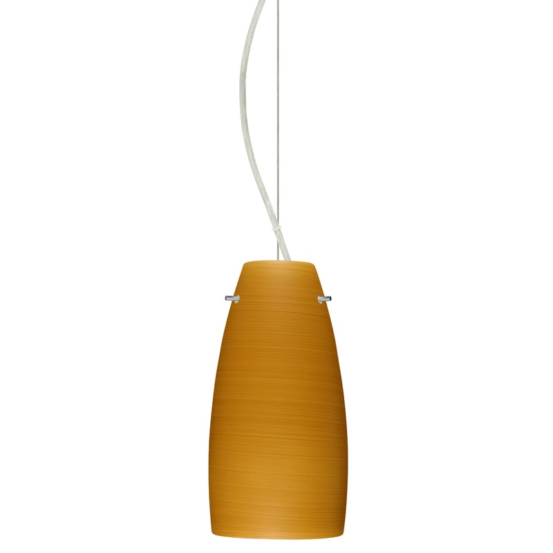 Besa 1KX-1512OK-SN Tao One Light Pendant Satin Nickel