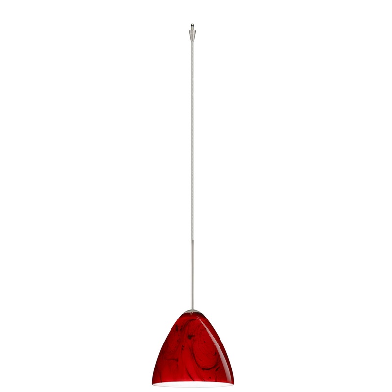 Besa XP-1779MA-SN Mia One Light Pendant Satin Nickel