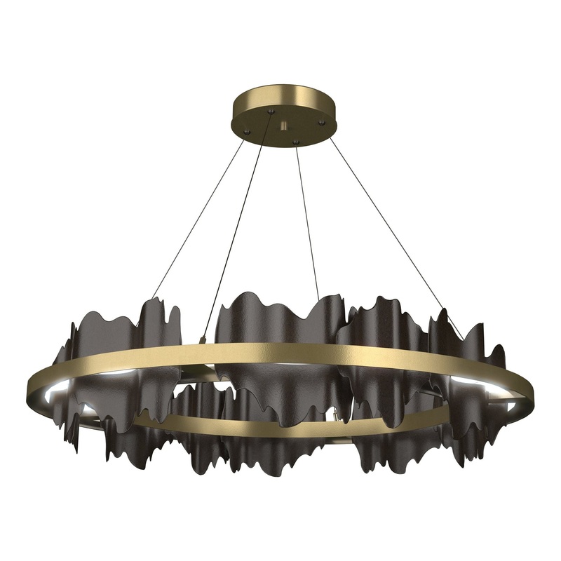 Hildene Circular LED Pendant Modern Brass Oil Rubbed Bronze