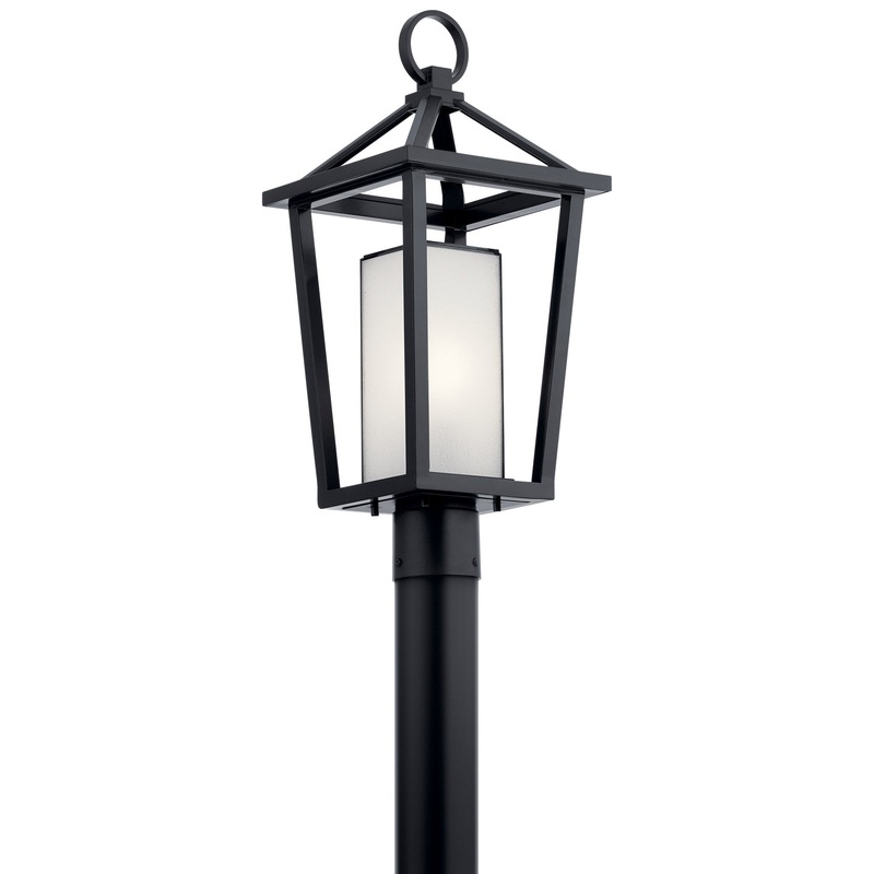 Kichler 49880BK One Light Outdoor Post Mount, Black