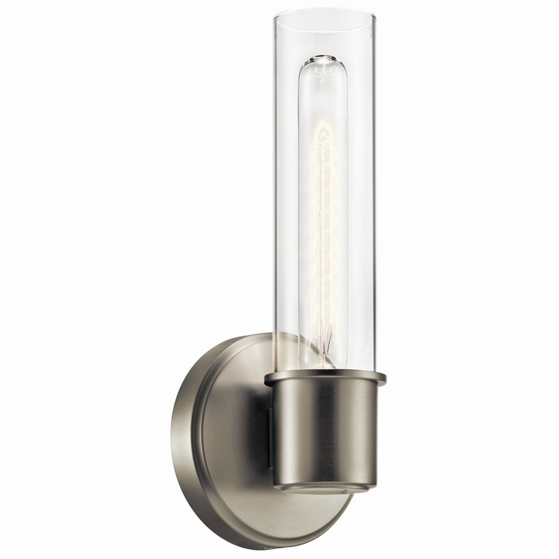 Kichler 52653NI One Light Wall Sconce, Brushed Nickel