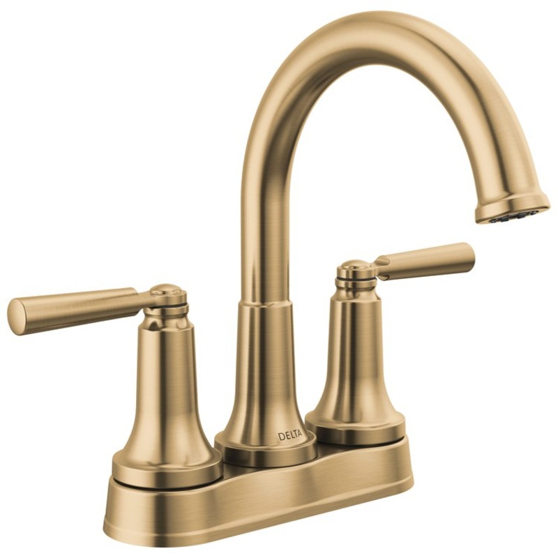 Lavatory Faucet Saylor Tract-Pack Centerset 2 Lever ADA WaterSense Brilliance Champagne Bronze 1.2 Gallons per Minute 5-3/8 Inch