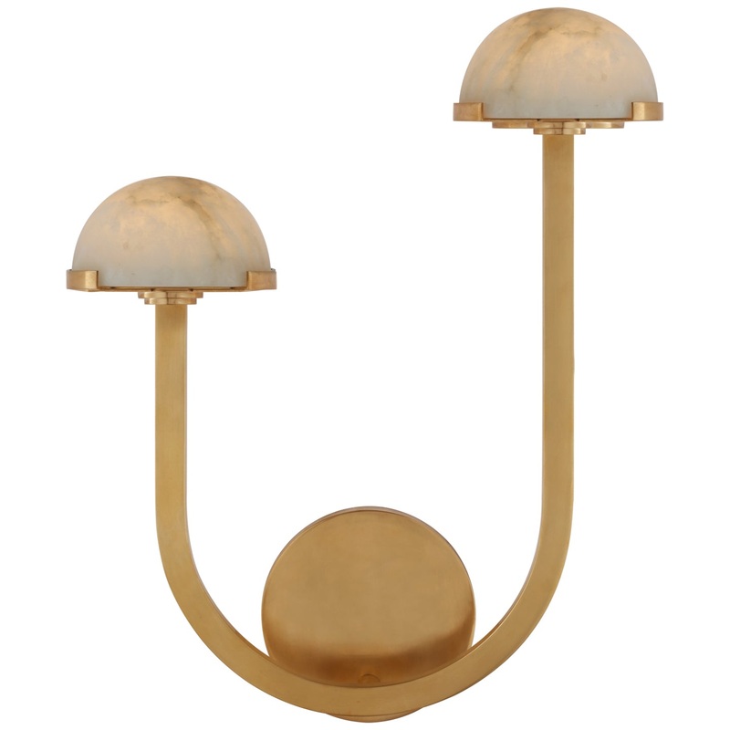LED Wall Sconce from the Pedra Collection in Antique-Burnished Brass Finish by Visual Comfort Signature