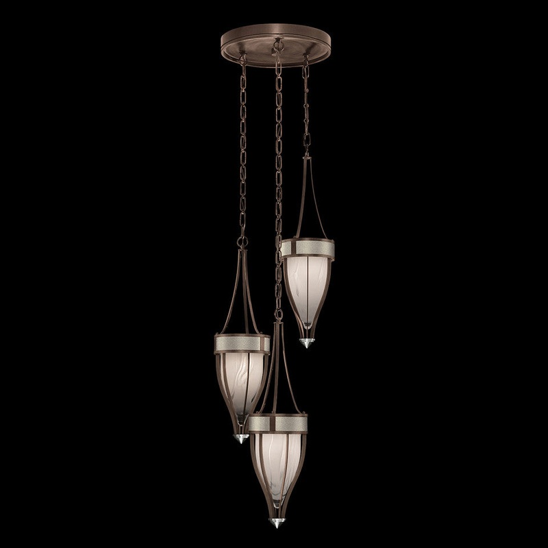 Mirage 17.5″W Round Pendant Bronze/Nickel/Coco
