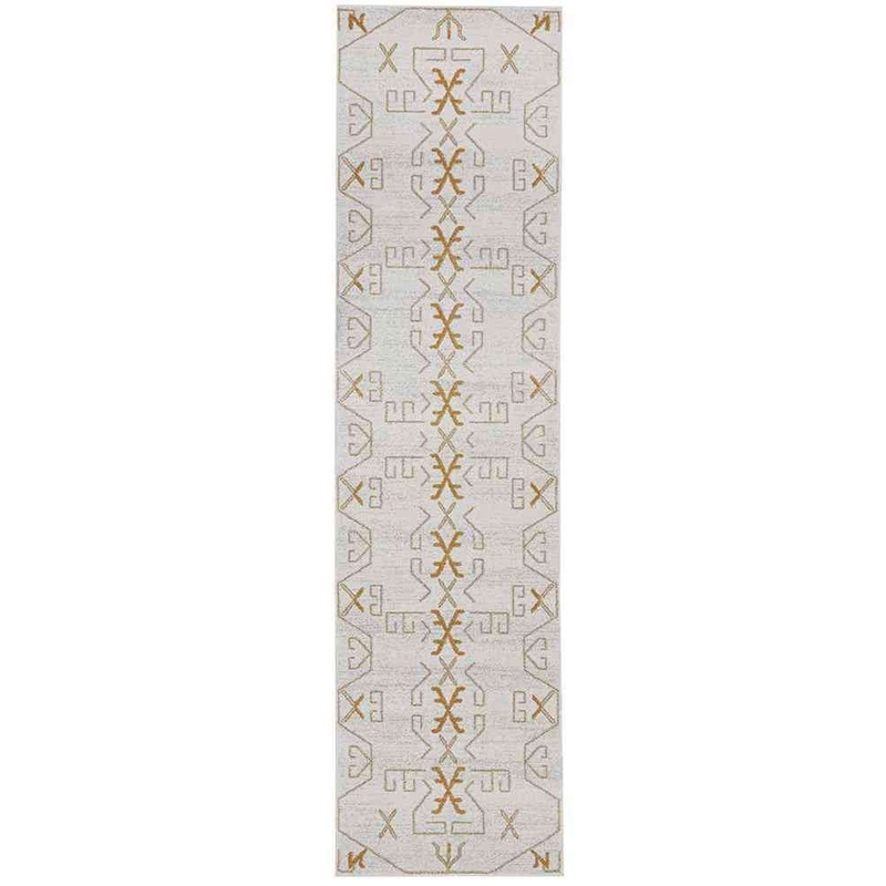 Paradise Runner Cala Gold by Rug Culture – 300X80CM – RUNNER