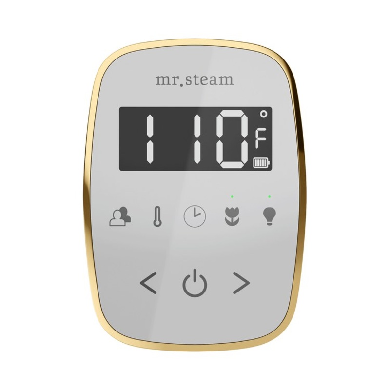 Steam Kit TempoFlex White/Rubbed Bronze Shower Control with Steamhead for MS90 to MSSUPER3