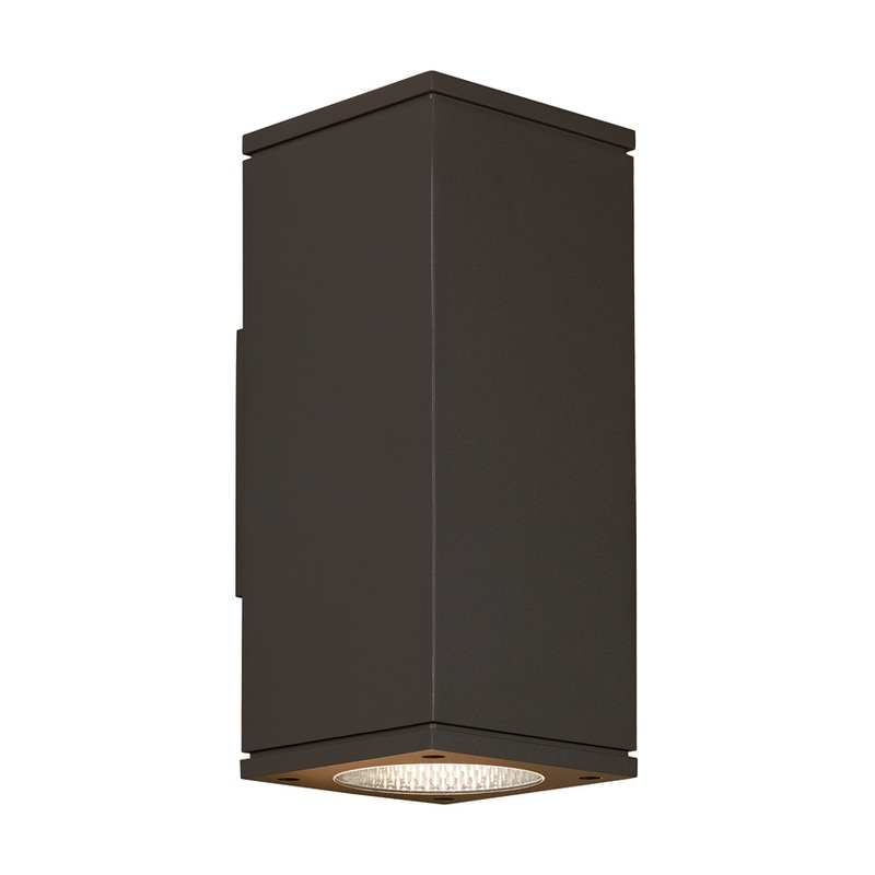 Tegel 12 Outdoor Wall Up & Downlight Black 3000K / 10-Degree Beam (Up) / 36-Degree Beam (Down) Surge Protection