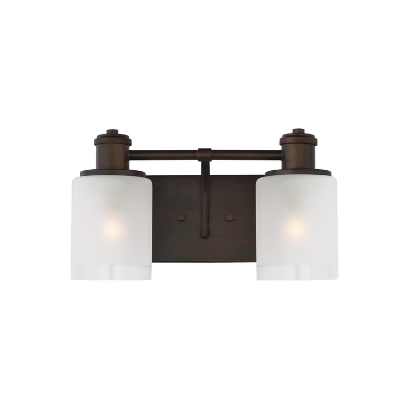 Two Light Wall / Bath from the Norwood Collection in Bronze Finish by Generation Lighting