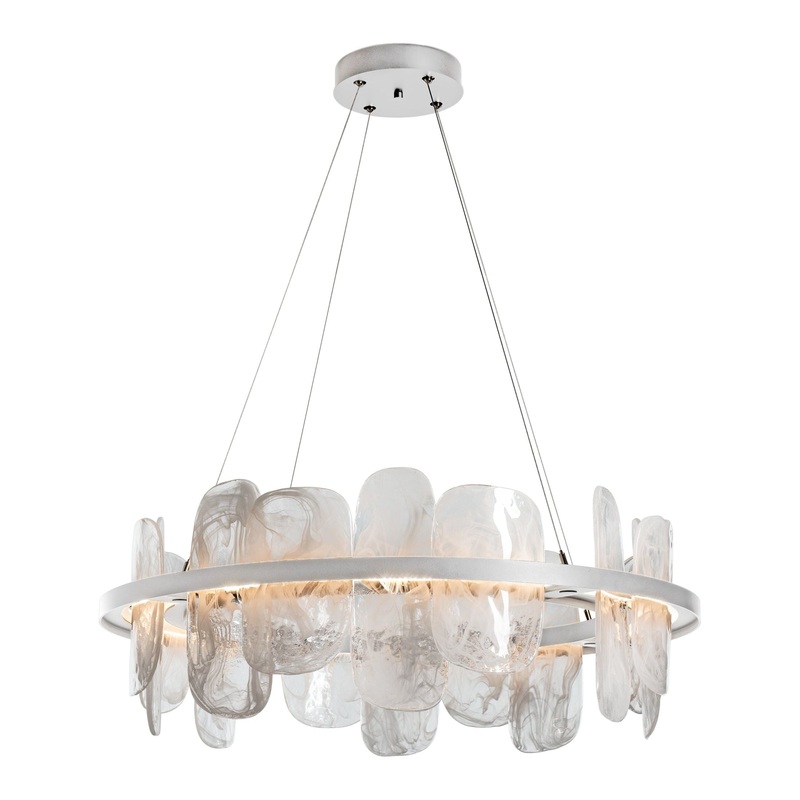 Vitre Circular LED Pendant Vintage Platinum