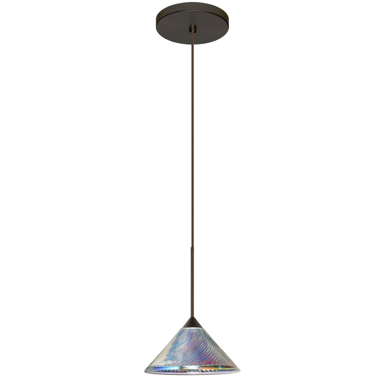 Besa 1XT-550493-BR Kona One Light Pendant Bronze