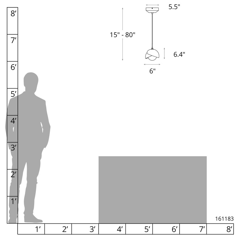 Brooklyn Double Shade Low Voltage Mini Pendant Ink Dark Smoke
