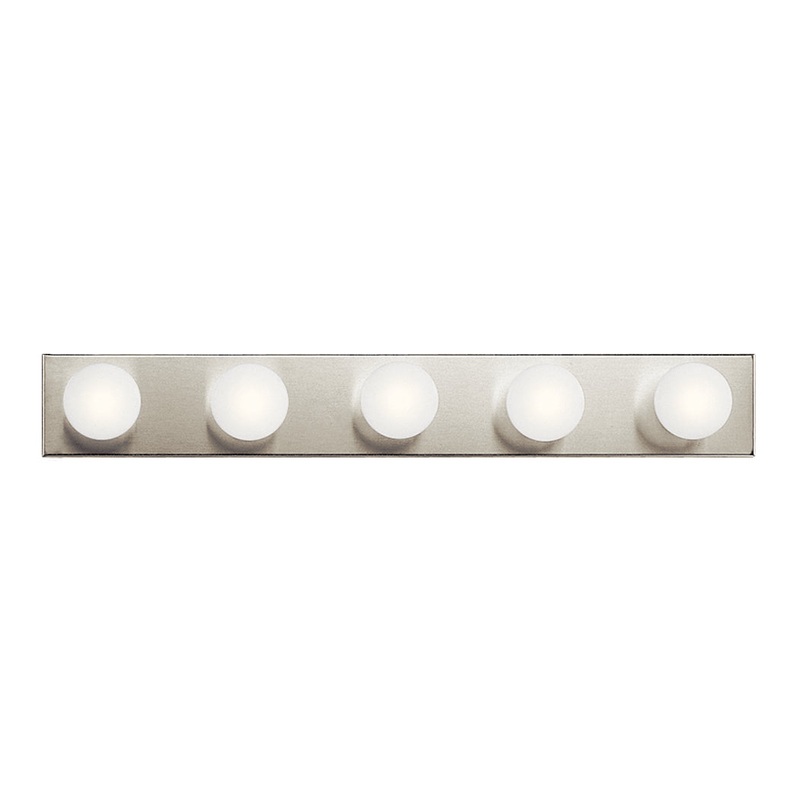 Kichler 625NI Five Light Linear Bath, Brushed Nickel