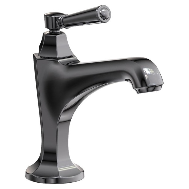 Lavatory Faucet Metropole 1 Lever ADA Midnight Chrome 1.2 Gallons per Minute Brass Spout Height 4-5/16 Inch