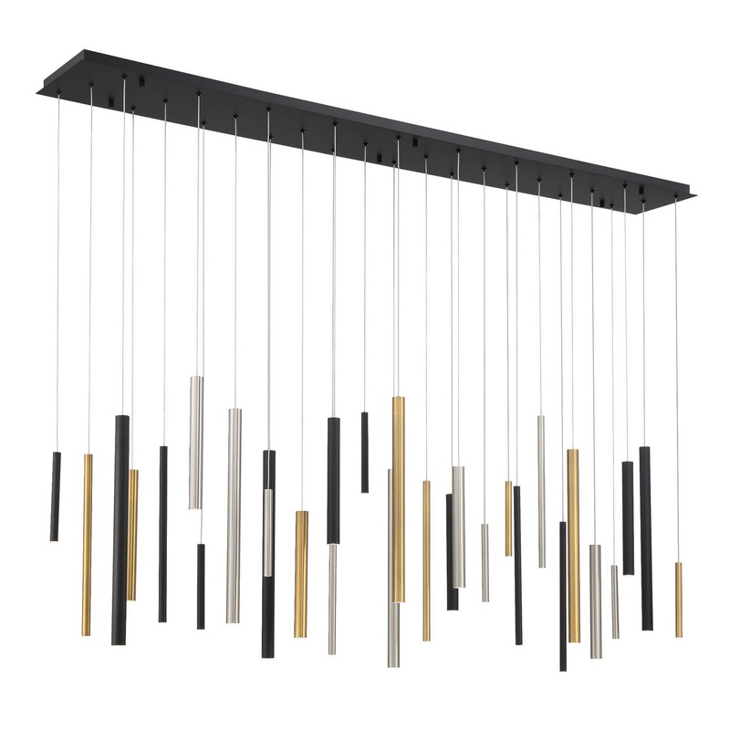 LED Chandelier from the Santana Collection in Mixed Finish by Eurofase