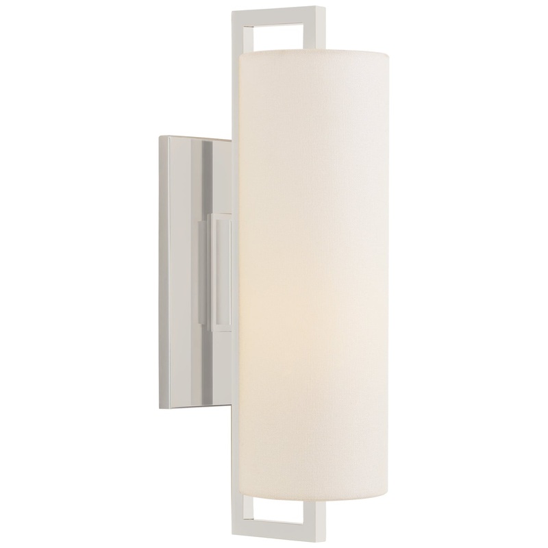 LED Wall Sconce from the Bowen Collection in Polished Nickel Finish by Visual Comfort Signature