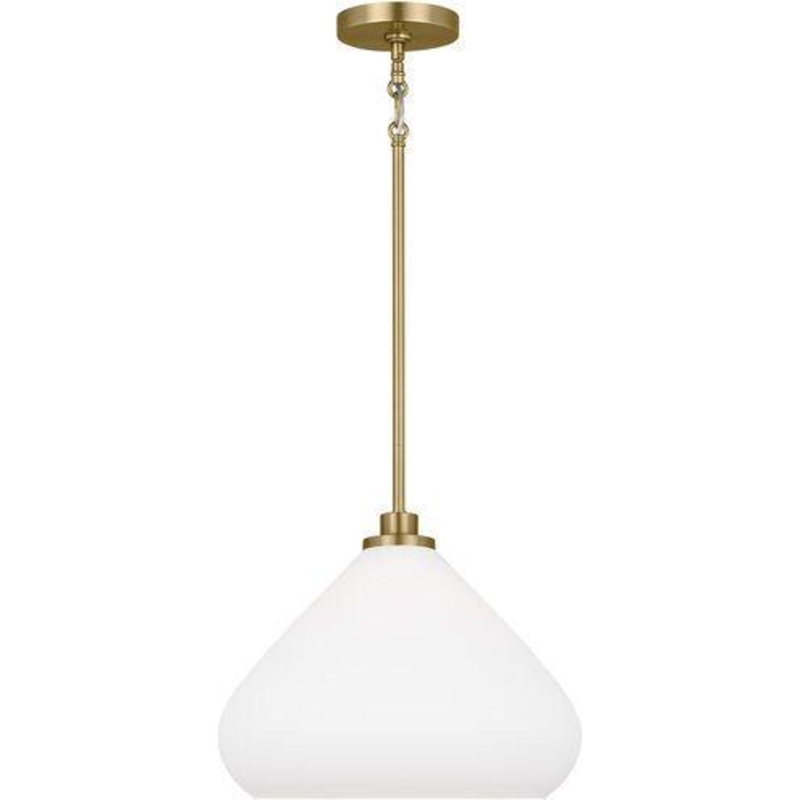 Margo One Light Pendant Satin Brass