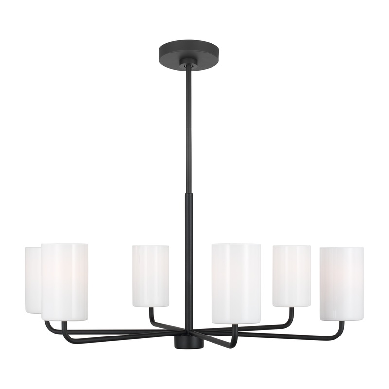 Rhett Large Chandelier Midnight Black LED Bulb(s) Included