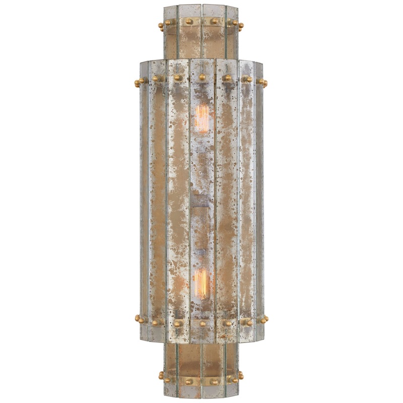 Two Light Wall Sconce from the Cadence Collection in Hand-Rubbed Antique Brass Finish by Visual Comfort Signature