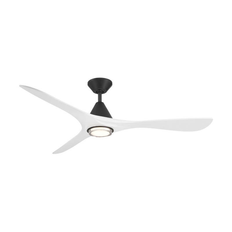 60″Ceiling Fan from the Carve Collection in Matte Black/Matte White Finish by Modern Forms Fans