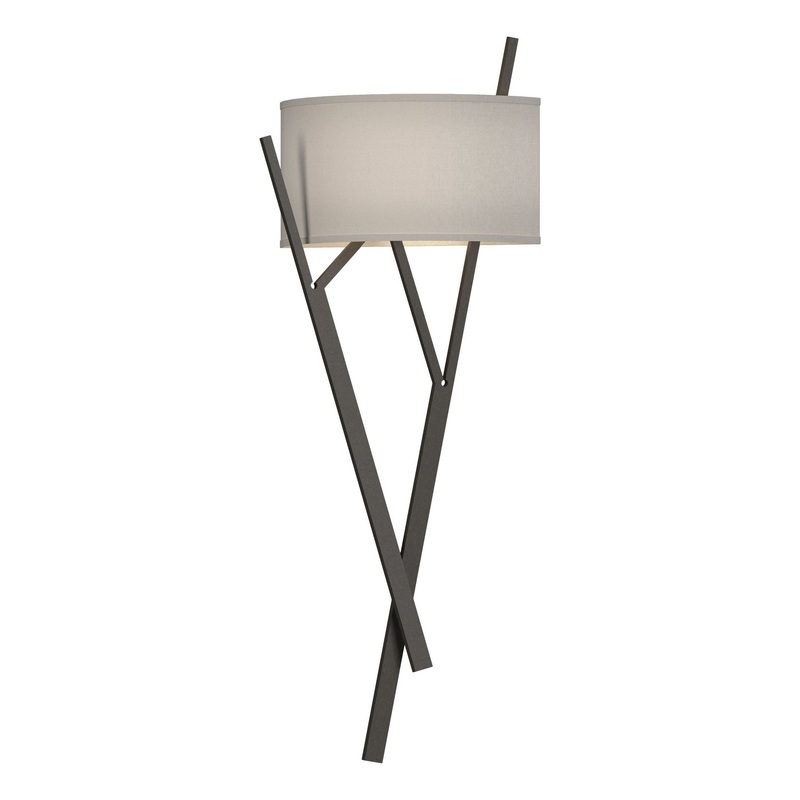 Arbo Sconce Dark Smoke Flax Shade (SE)