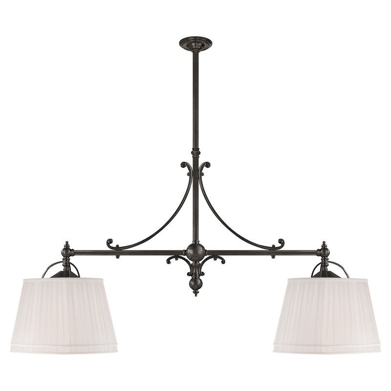 Four Light Pendant from the Sloane Collection in Bronze Finish by Visual Comfort Signature