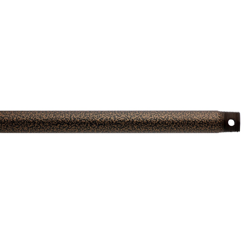 Kichler 360005WCP Fan Down Rod, Weathered Copper Powder Coat