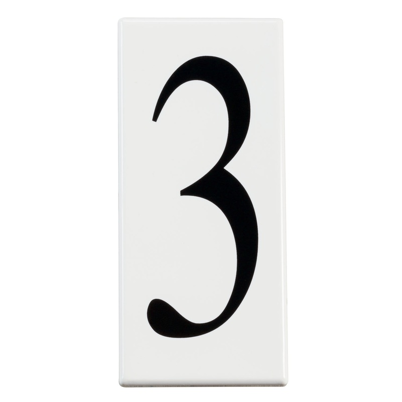 Kichler 4303 Number 3 Panel, White Material (Not Painted)