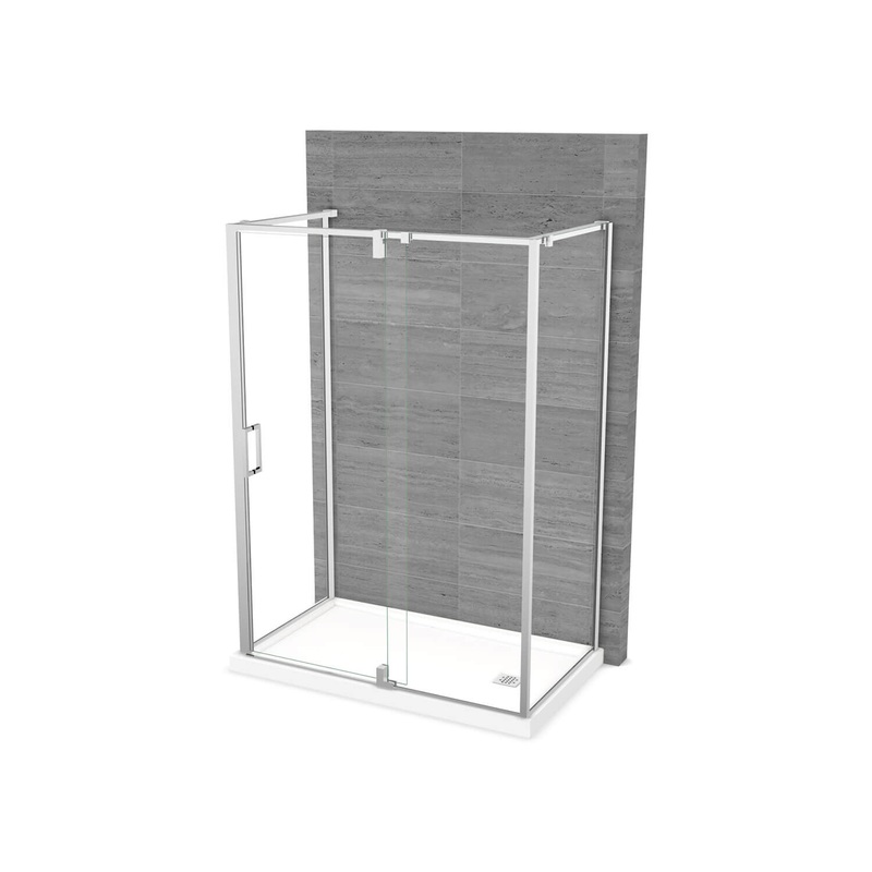 MAAX 137873-900-084-000 ModulR 60 x 36 x 78 in. 8mm Pivot Shower Door for Wall-mount Installation with Clear glass in Chrome