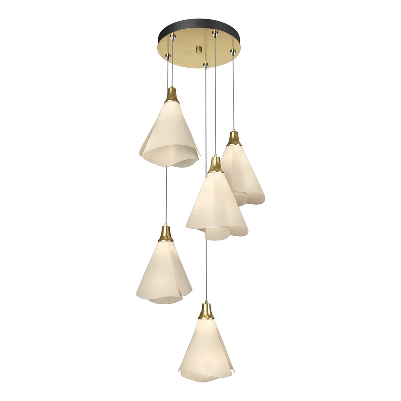 Mobius 5-Light Pendant Modern Brass