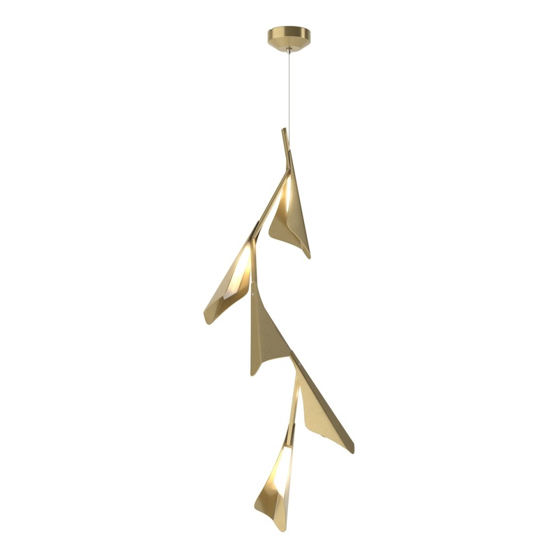 Plume 5-Light LED Pendant Modern Brass Modern Brass