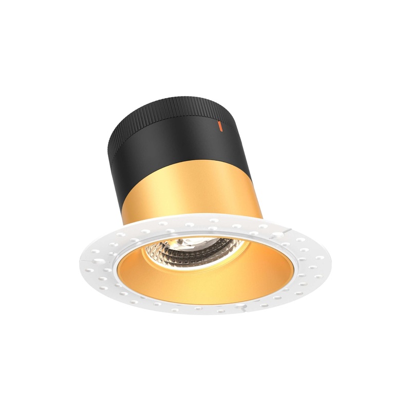 4″ Modular Downlight Gold (Trimless) 20 Degrees Sloped Ceiling