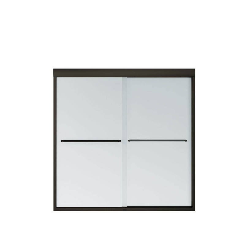 Aura Sliding Tub Door 55-59 x 57 in. 6 mm