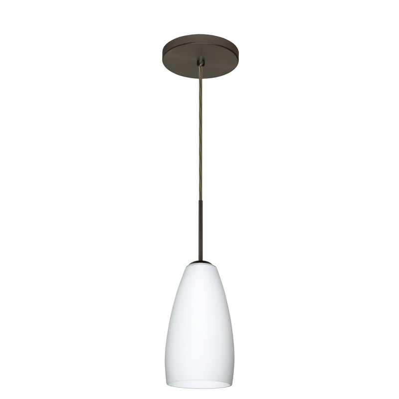 Besa 1BT-150907-HAL-BR Chrissy One Light Pendant Bronze