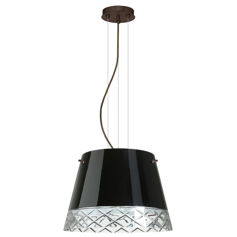 Besa 1KV-4394BC-LED-BR Amelia Three Light Pendant Bronze (Discontinued)