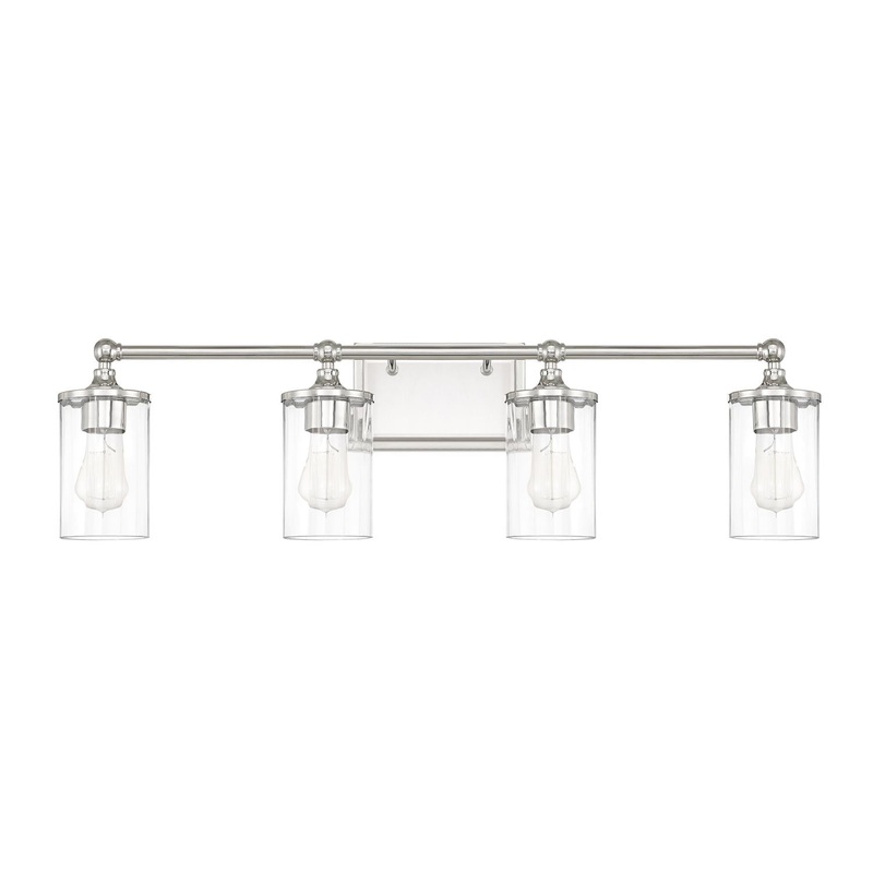 Capital Lighting 120741PN-423 Camden 4 Light Vanity Polished Nickel