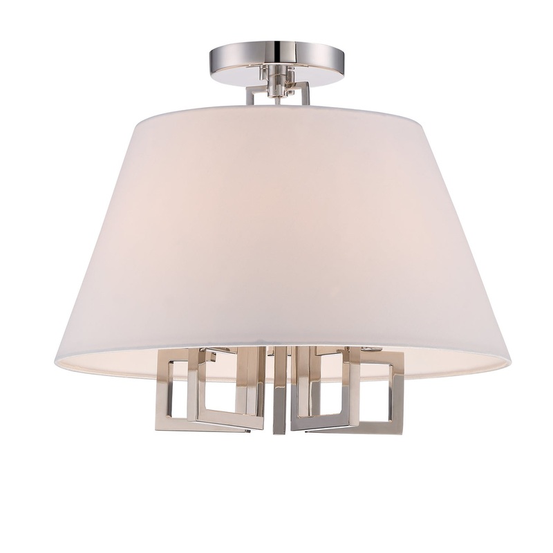Crystorama 2255-PN_CEILING Westwood Five Light Semi Flush Mount Polished Nickel
