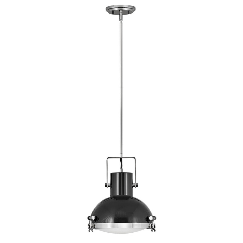 LED Pendant from the Nautique Collection in Polished Nickel Finish by Hinkley