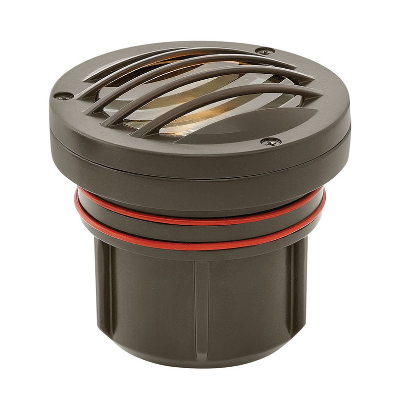 LED Well Light from the Grill Top Well Light Collection in Bronze Finish by Hinkley