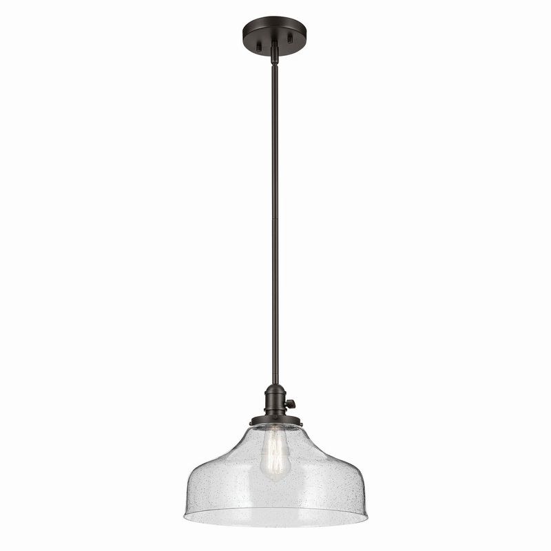 One Light Pendant from the Avery Collection in Olde Bronze Finish by Kichler