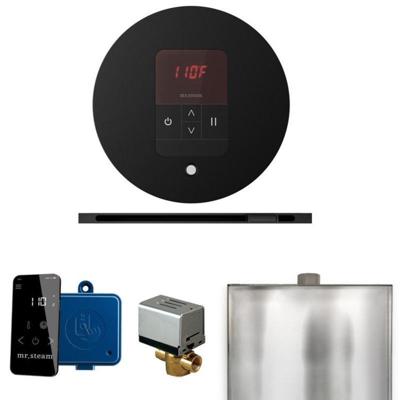 Steam Kit Basic Butler Linear Matte Black Control Package Linear Round