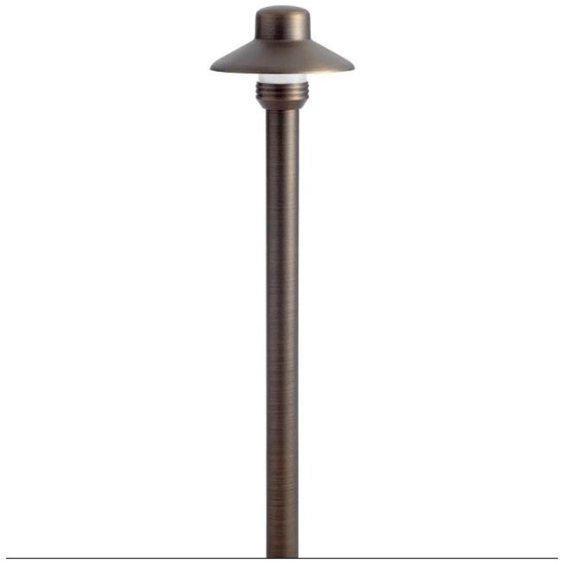 12V 3″ Dome Small Hat Path-Light (Drop-In) Centennial Brass