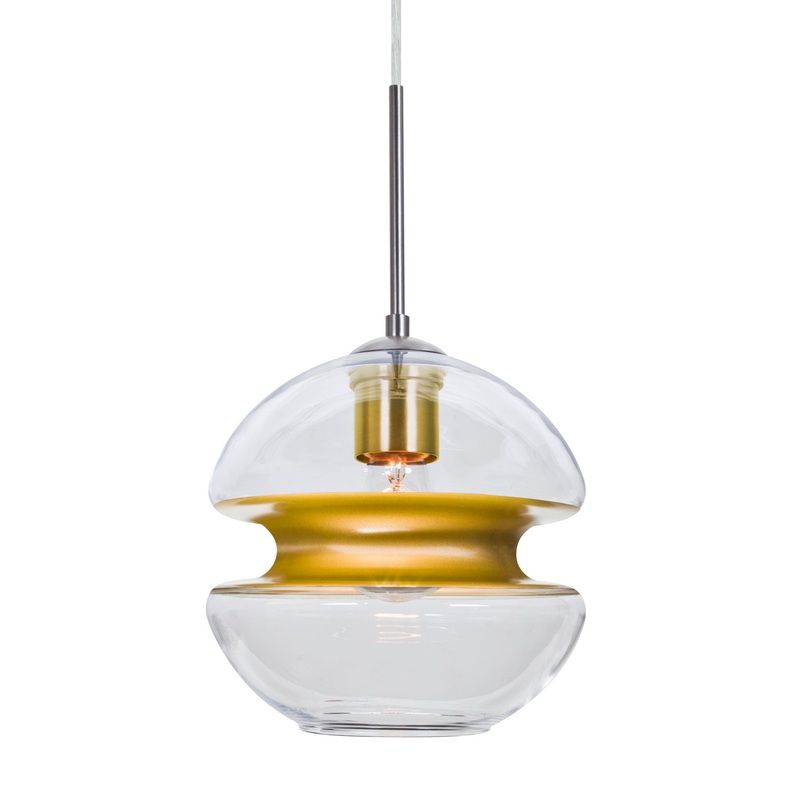 Besa J-HULA8GD-SN Hula 8 One Light Pendant Satin Nickel