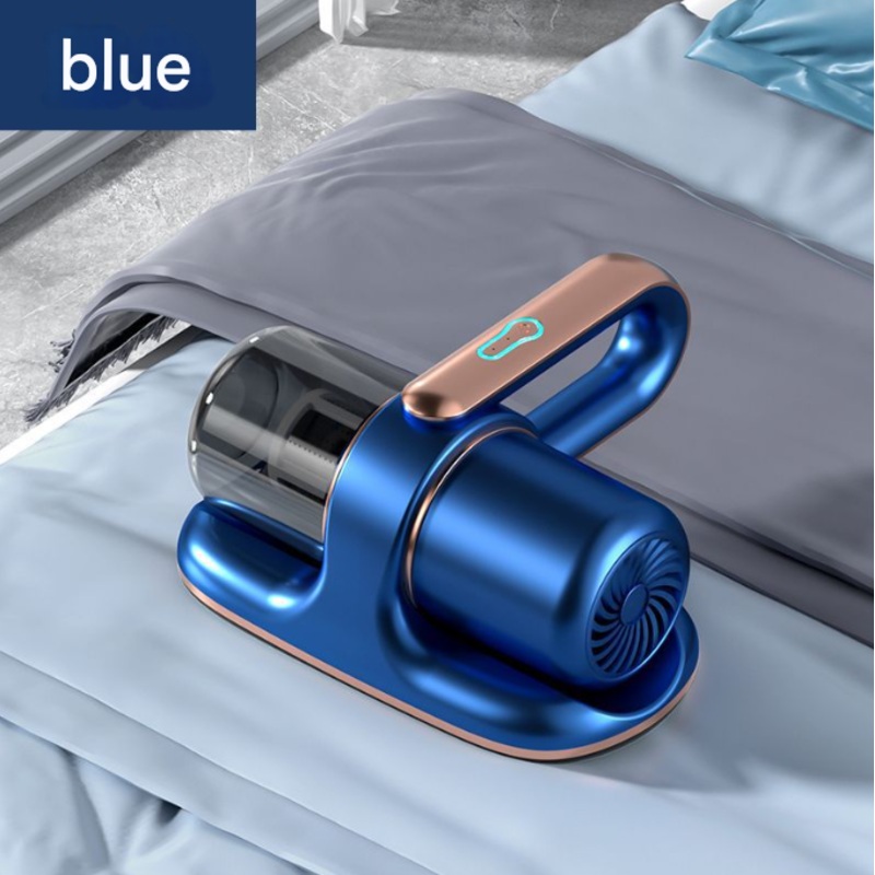 Blue Powerful Cordless UV-C Dust Mite Vacuum – 13000Pa Handheld Cleaner with HEPA Filtration