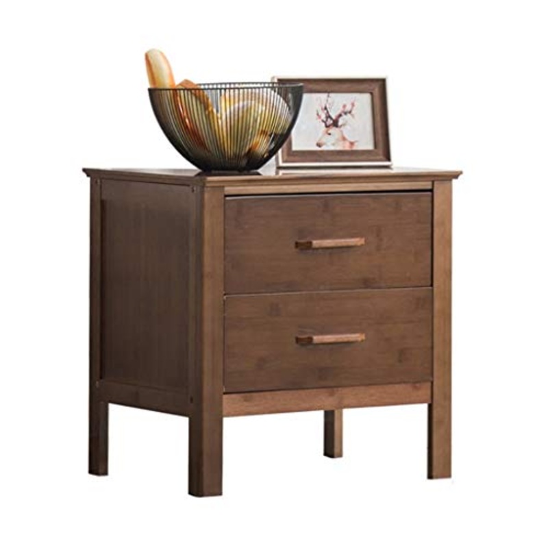 Comodini Tabelle di bamb terminare con cassetto del Comodino Piccolo gabinetto Moderno Minimalista Locker Camera Bagagli Comodino Cabinet Comodini Letto (Color : Brown)