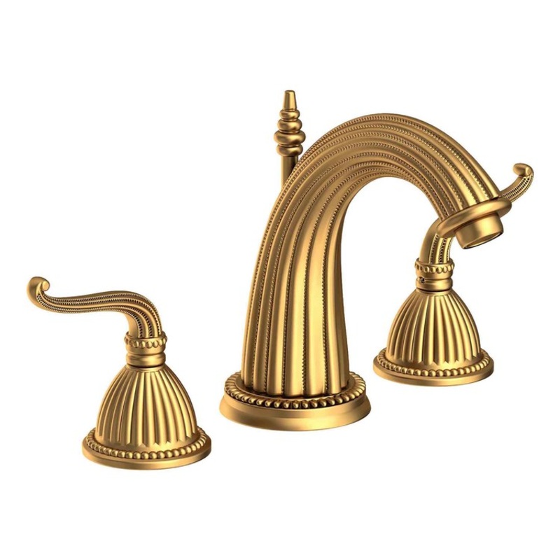 Lavatory Faucet Alexandria Widespread 8 to 20 Inch Spread 2 Lever ADA Satin Bronze PVD 1.2 Gallons per Minute Brass Spout Height 4-11/16 Inch