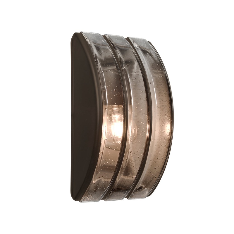 One Light Outdoor Wall Sconce from the Costaluz Aqua Collection in Bronze Finish by Besa